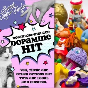 Vintage Lot of 10toys 1980's & 90's Happy Meal Kids Meal Fast Food Toys